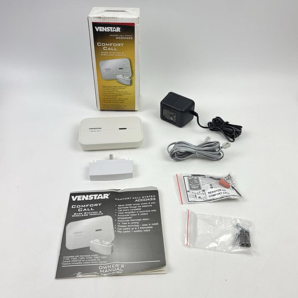 Venstar Comfort Call System ACC0433 Base Station and Module